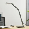 Lucande LED-pöytävalaisin Mion, 41 cm, kulmikas, himmennettävä