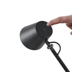Lucande LED-pöytävalaisin Tarris, korkeus 46 cm, musta