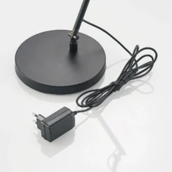 Lucande LED-pöytävalaisin Tarris, korkeus 46 cm, musta