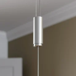 Lucande LED-riippuvalaisin Arnik, 140 cm, nikkelin värinen, himmennettävä