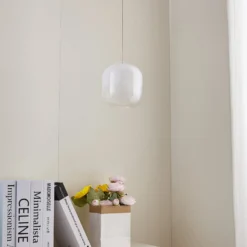 Lucande LED-riippuvalaisin Avelina, Ø 14cm, 1-valo, musta