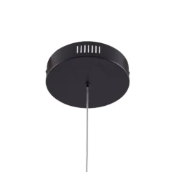 Lucande LED-riippuvalaisin Birger, Ø 39cm, musta/kultainen