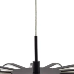 Lucande LED-riippuvalaisin Birger, Ø 39cm, musta/kultainen
