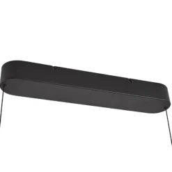 Lucande LED-riippuvalaisin Clavit, musta, 140 cm, himmennettävä