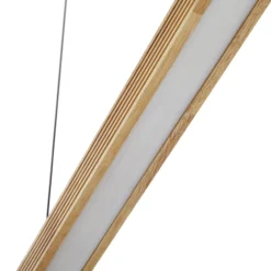 Lucande LED-riippuvalaisin Emara, vaalea puu, tammi, CCT