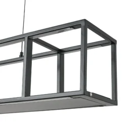 Lucande LED-riippuvalaisin Estante, musta, himmennettävä
