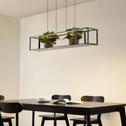Lucande LED-riippuvalaisin Estante, musta, himmennettävä
