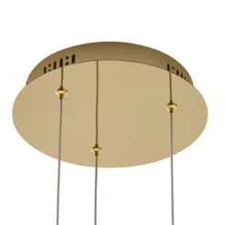 Lucande LED-riippuvalaisin Hayley, Ø 25 cm, 3-valo, kulta, lasi