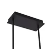 Lucande LED-riippuvalaisin Kassi, musta, rauta, himmennettävä, 90 cm
