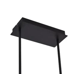 Lucande LED-riippuvalaisin Kassi, musta, rauta, himmennettävä, 90 cm
