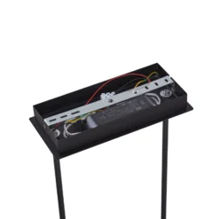 Lucande LED-riippuvalaisin Kassi, musta, rauta, himmennettävä, 90 cm