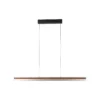 Lucande LED-riippuvalaisin Lutana, ruusukulta/puunvärinen, 101 cm