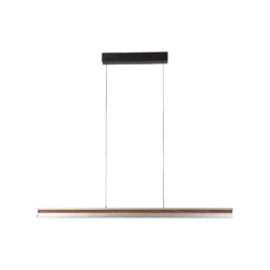 Lucande LED-riippuvalaisin Lutana, ruusukulta/puunvärinen, 101 cm