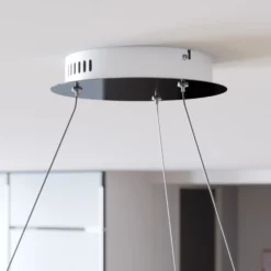 Lucande LED-riippuvalaisin Lyani, 80 cm, kromi, himmennettävä