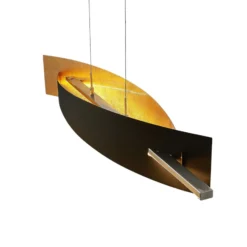 Lucande LED-riippuvalaisin Marija, 101 cm, musta, himmennettävä