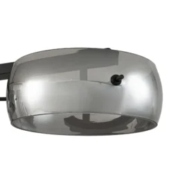 Lucande LED-riippuvalaisin Martis, musta, 4-lamppuinen, himmennettävä