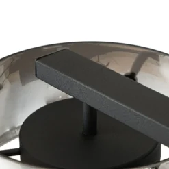 Lucande LED-riippuvalaisin Martis, musta, 4-lamppuinen, himmennettävä