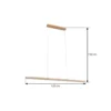 Lucande LED-riippuvalaisin Maruta, puu, palkki, 120 cm, 3000K