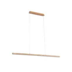 Lucande LED-riippuvalaisin Maruta, puu, palkki, 120 cm, 3000K