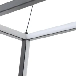 Lucande LED-riippuvalaisin Mensola, musta, alumiini, 75 cm