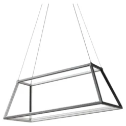 Lucande LED-riippuvalaisin Mensola, musta, alumiini, 75 cm