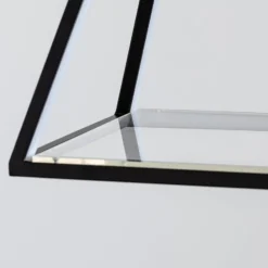 Lucande LED-riippuvalaisin Mensola, musta, alumiini, 75 cm
