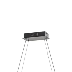 Lucande LED-riippuvalaisin Mensola, musta, alumiini, 75 cm