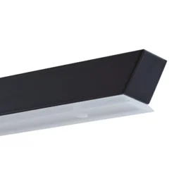 Lucande LED-riippuvalaisin Solvar, 117 cm, musta, CCT, himmennettävä
