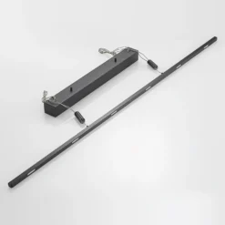Lucande LED-riippuvalaisin Stakato, 140 cm, 6 valoa, himmennettävä