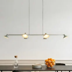 Lucande LED-riippuvalaisin Steve, alumiini, 113 cm, 6-lamppuinen, himmennettävä