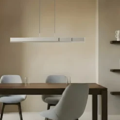Lucande LED-riippuvalaisin Torven, alumiini, CCT, jatkettava