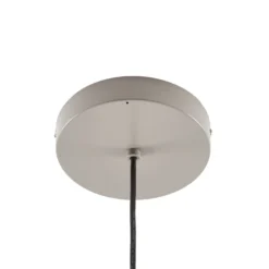 Lucande LED-riippuvalaisin ulos Korvyn, harmaa, Ø 50 cm, porrastettu