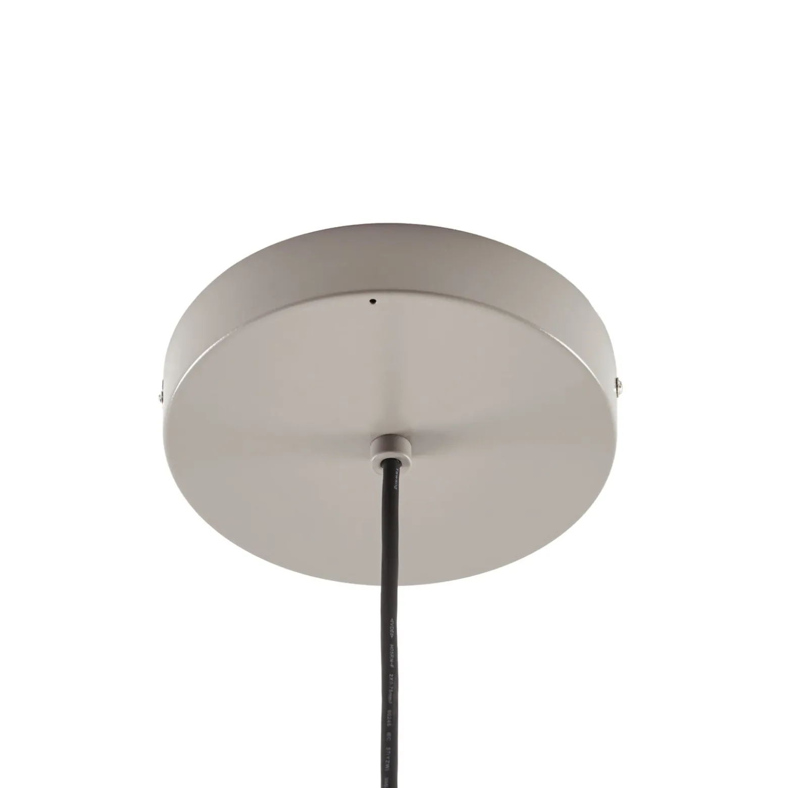 Lucande LED-riippuvalaisin ulos Korvyn, harmaa, Ø 50 cm, porrastettu