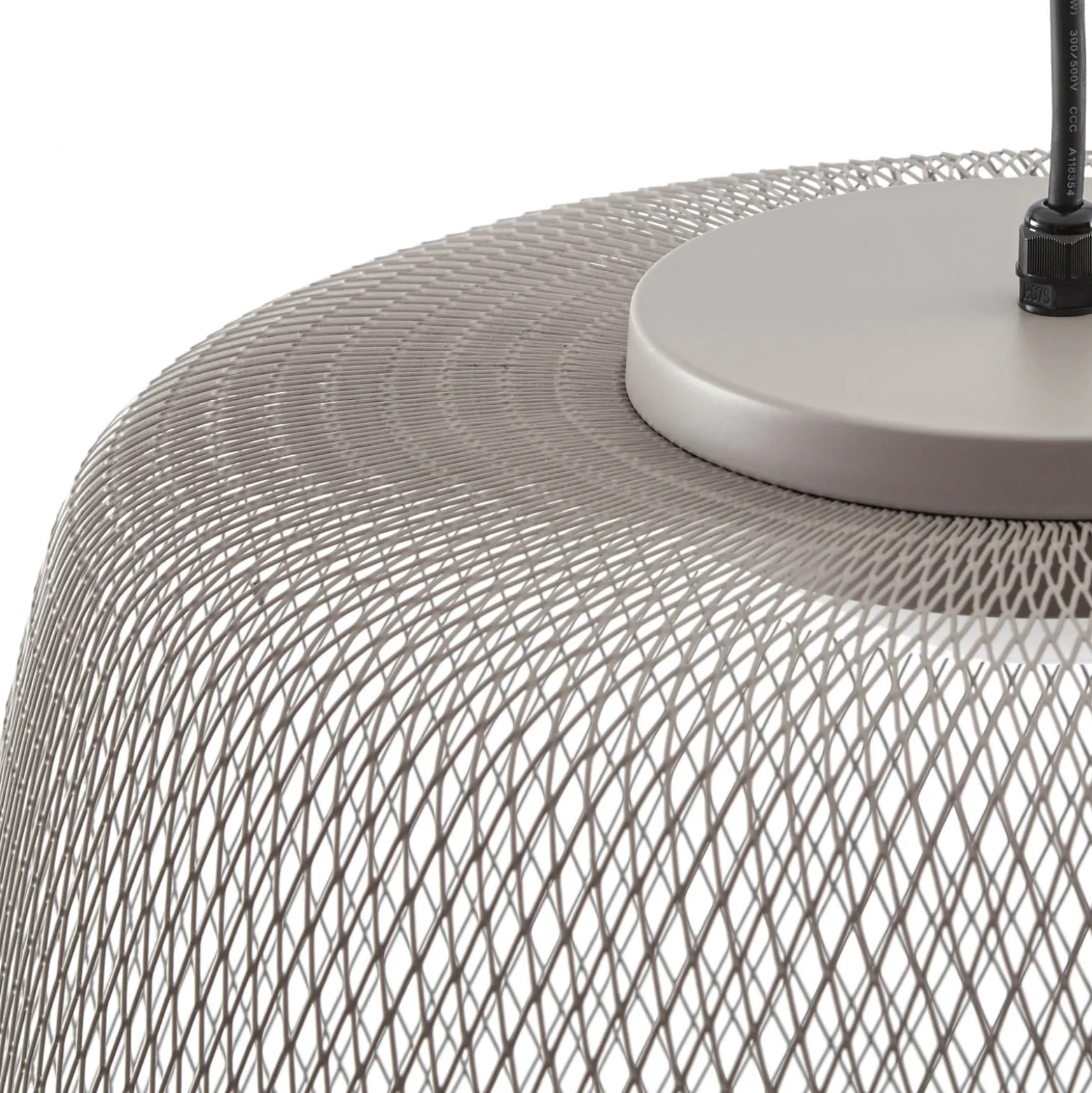 Lucande LED-riippuvalaisin ulos Korvyn, harmaa, Ø 50 cm, porrastettu