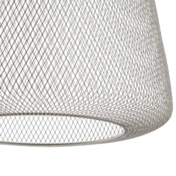 Lucande LED-riippuvalaisin ulos Korvyn, harmaa, Ø 50 cm, porrastettu