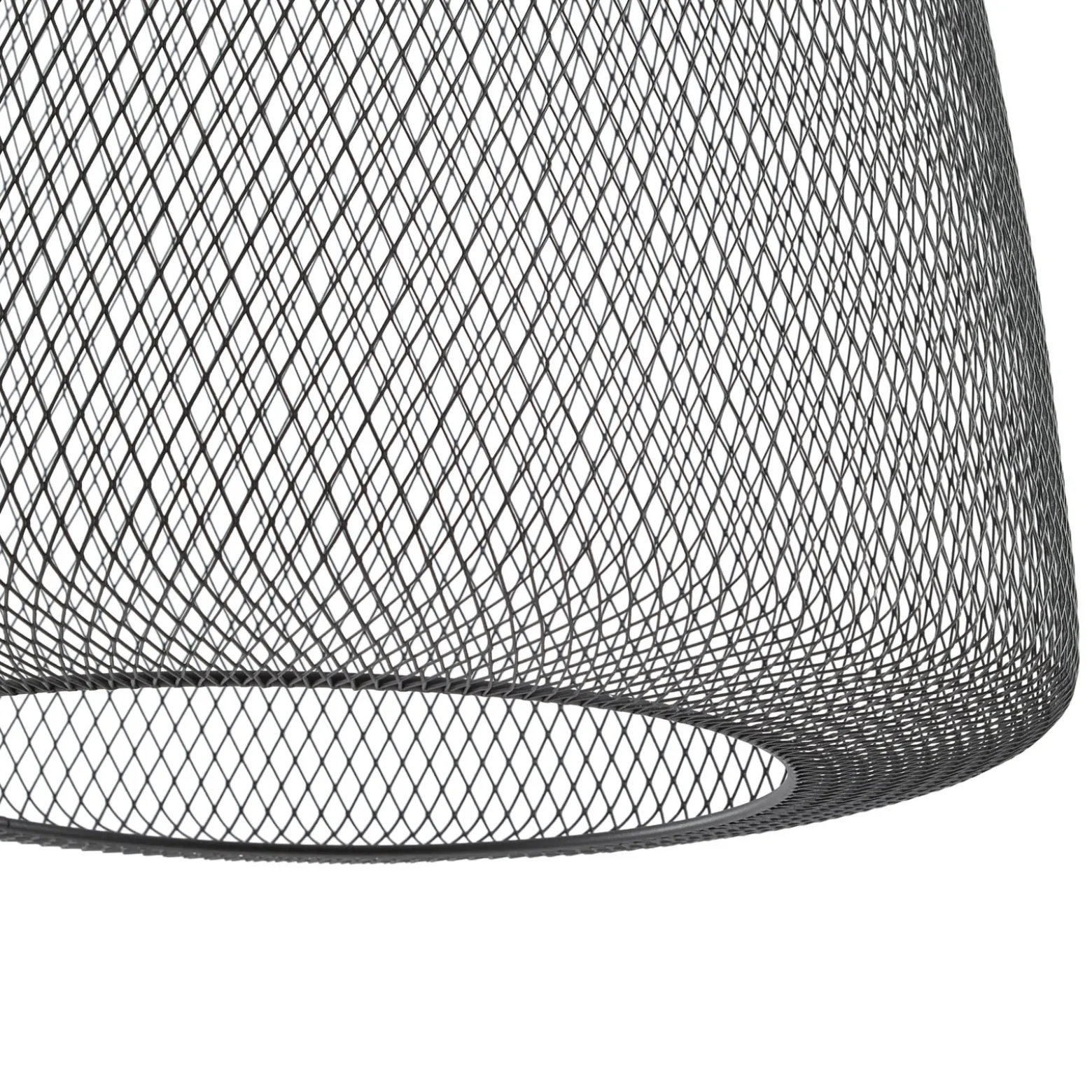 Lucande LED-riippuvalaisin ulos Korvyn, musta, Ø50 cm, portaattomasti