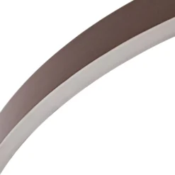Lucande LED-riippuvalaisin Yonam, Ø 80 cm, 1-lamppuinen, ruskea, CCT