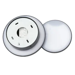 Lucande LED-seinävalaisin Elrik, musta, 20 cm korkea, metallia
