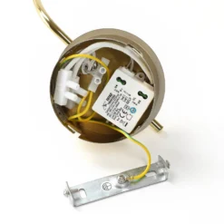 Lucande LED-seinävalaisin Hayley, kullanvärinen, lasia, 34 cm korkea