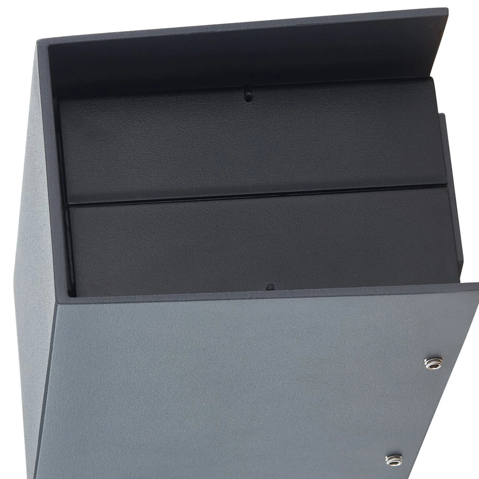Lucande LED-seinävalaisin Kimian, korkeus 17 cm, antrasiitti, IP54