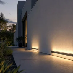 Lucande LED-seinävalaisin Lengo, 100 cm, antrasiitti, ylös/alas 3000 K
