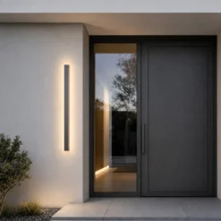 Lucande LED-seinävalaisin Lengo, 100 cm, antrasiitti, ylös/alas 3000 K