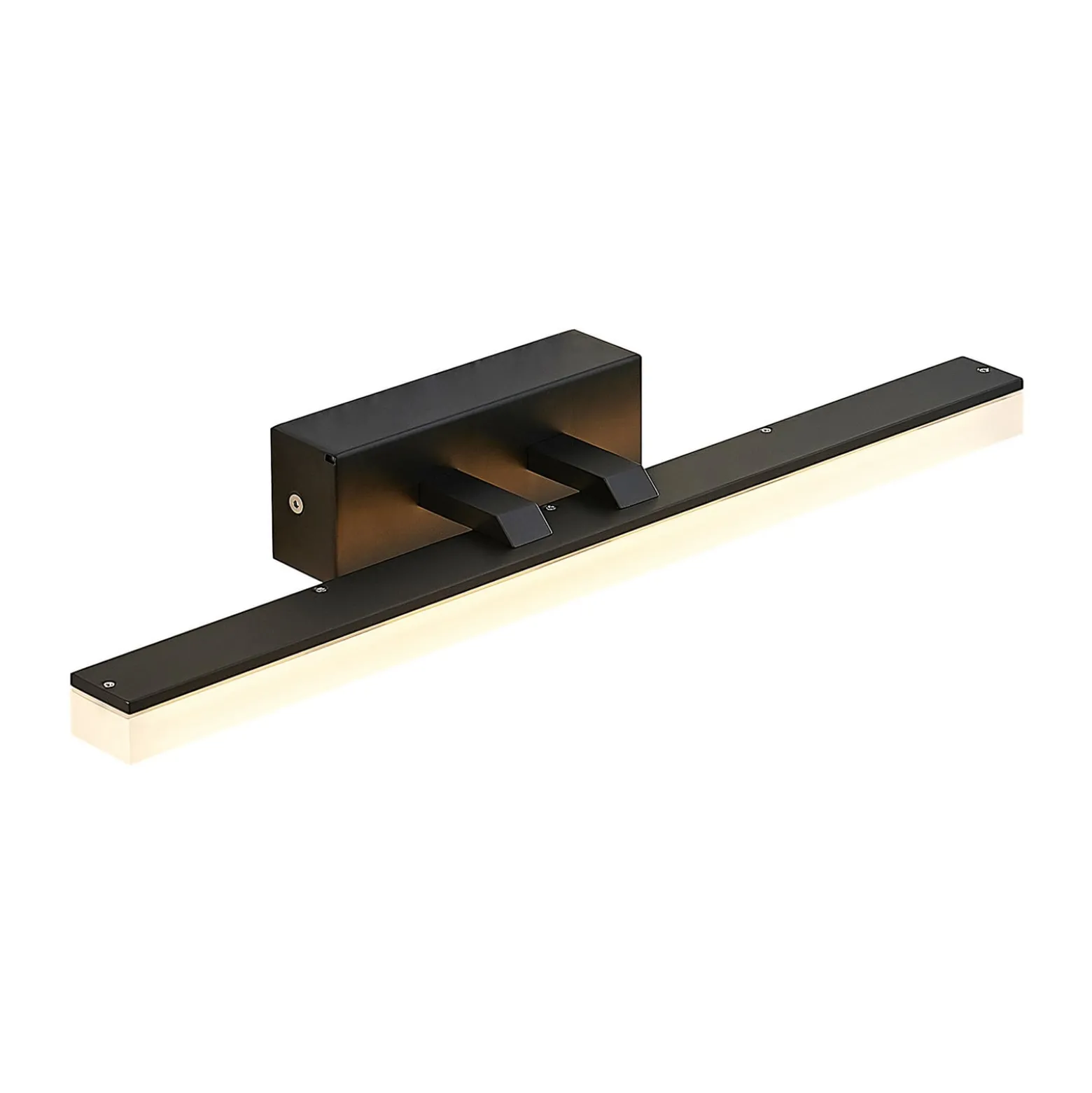 Lucande LED-seinävalaisin Lisana, vaakasuora, 46 cm, IP44