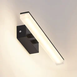 Lucande LED-seinävalaisin Lisana, vaakasuora, 46 cm, IP44
