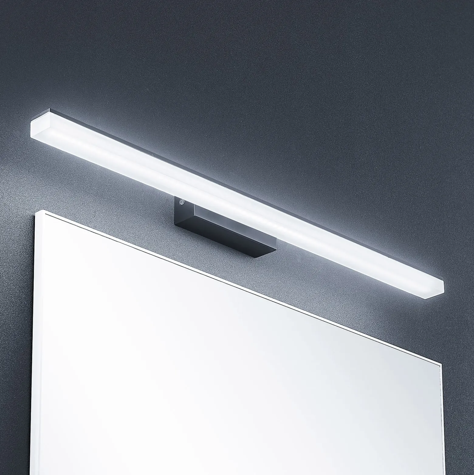 Lucande LED-seinävalaisin Lisana, vaakasuora, 75 cm, IP44