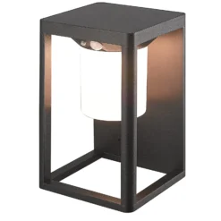 Lucande LED-seinävalaisin Tilena, musta, alumiini, anturi