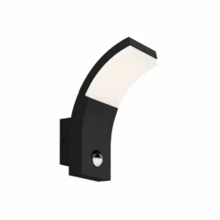 Lucande LED-seinävalaisin Timm, anturi, 20cm, antrasiitti, IP54