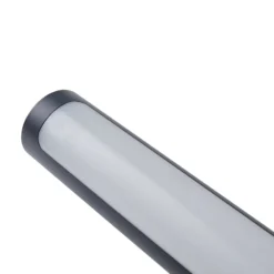 Lucande LED-tievalaisin Tuberia, antrasiitti, metalli, 80 cm