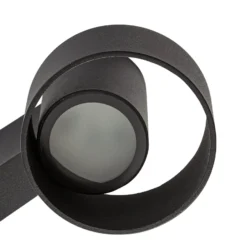 Lucande LED-ulkoseinälamppu Elune, mattamusta, ylös/alas