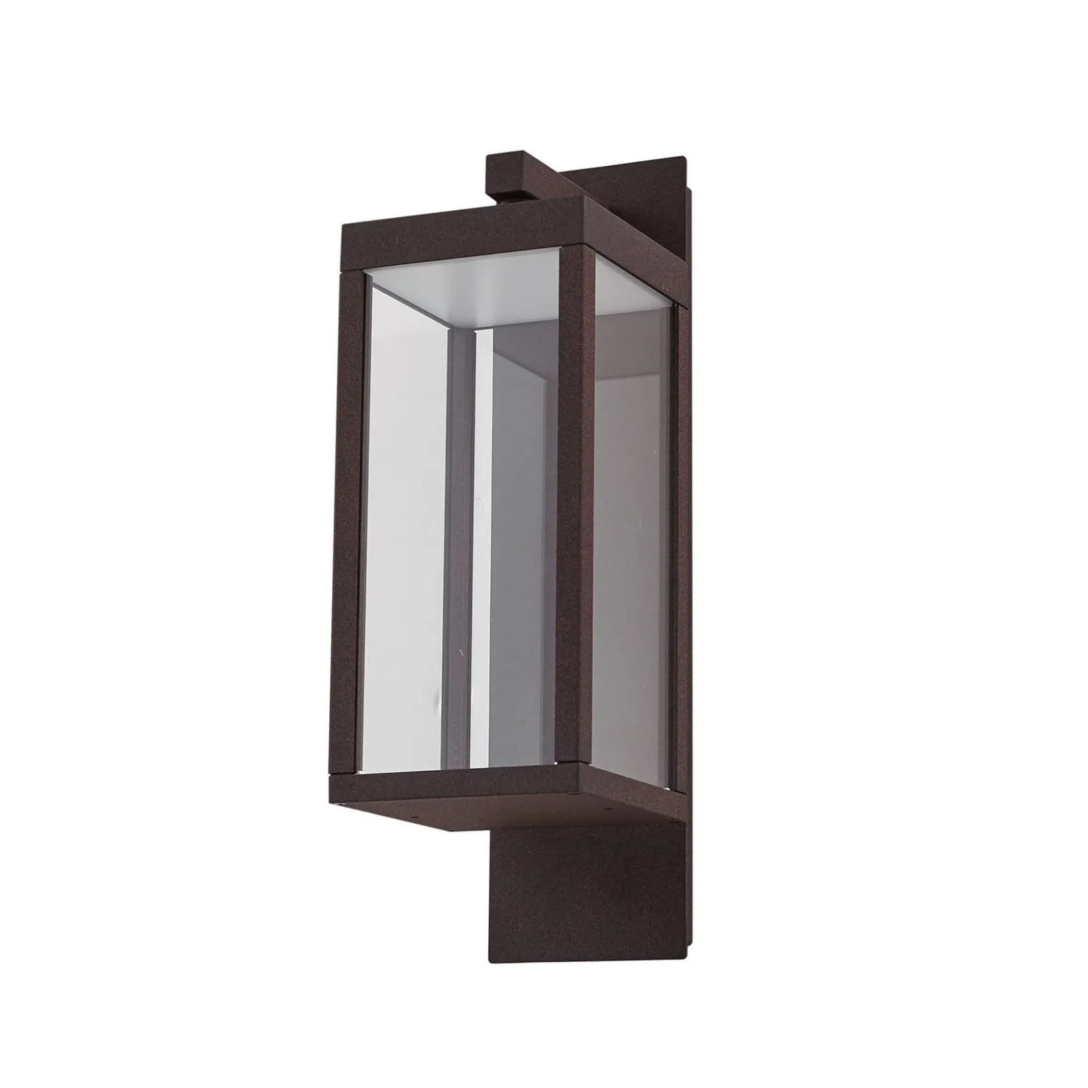 Lucande LED-ulkoseinälamppu Ferdinand, ruoste, metalli, IP54